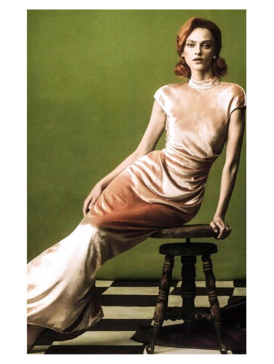 strapless open back dress Cupid Dress in Pink with Orange Lace main image 0